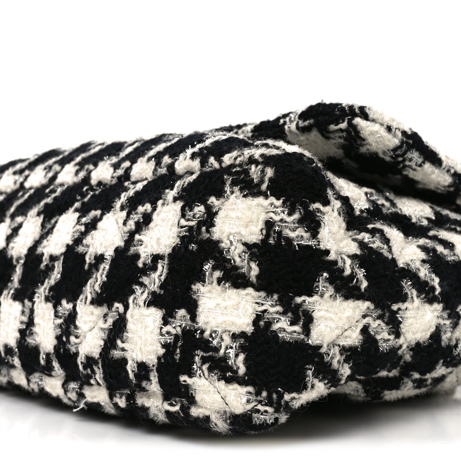 Chanel Tweed Quilted Maxi Chanel 19 Flap Black Ecru White