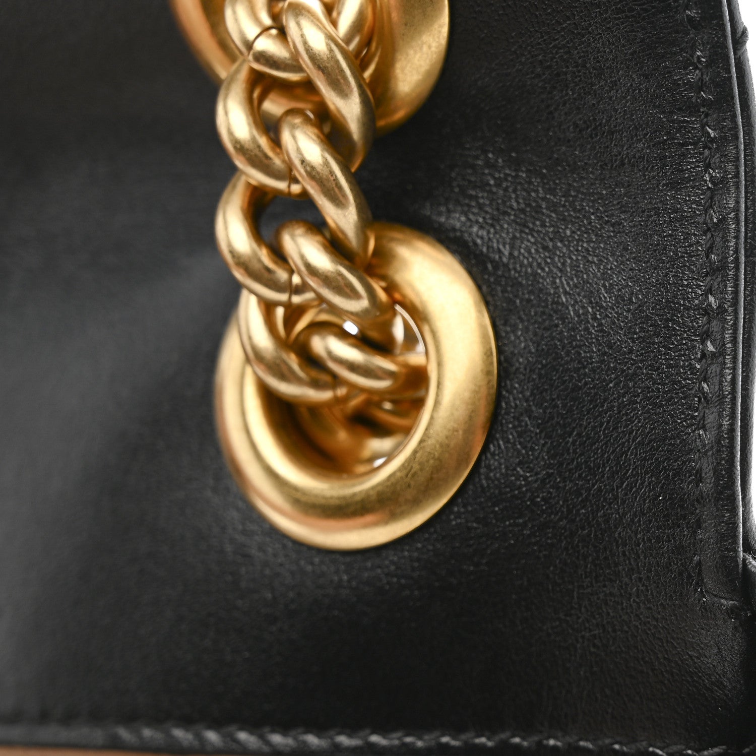 Gucci Calfskin Matelasse Mini GG Marmont Shoulder Bag Black