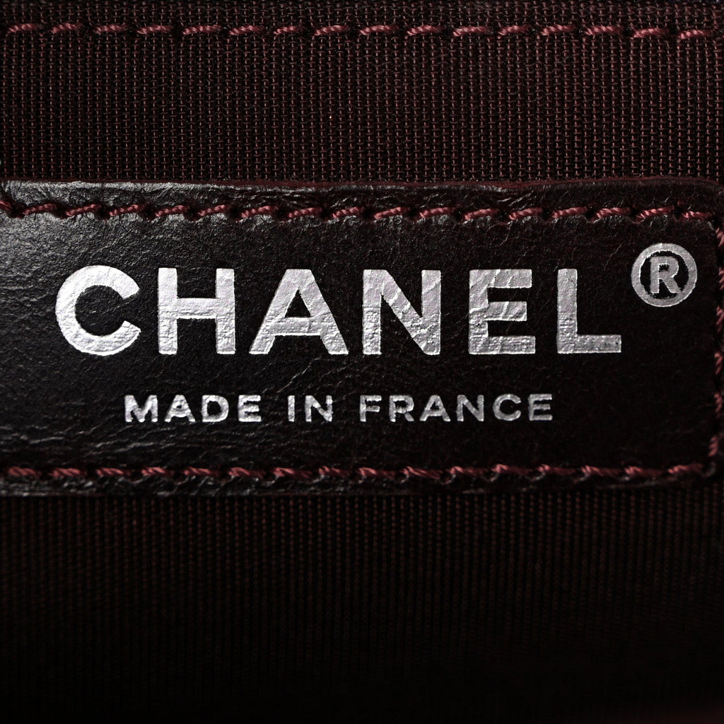 Chanel Goatskin Quilted New Medium Boy Handle Flap Burgundy
