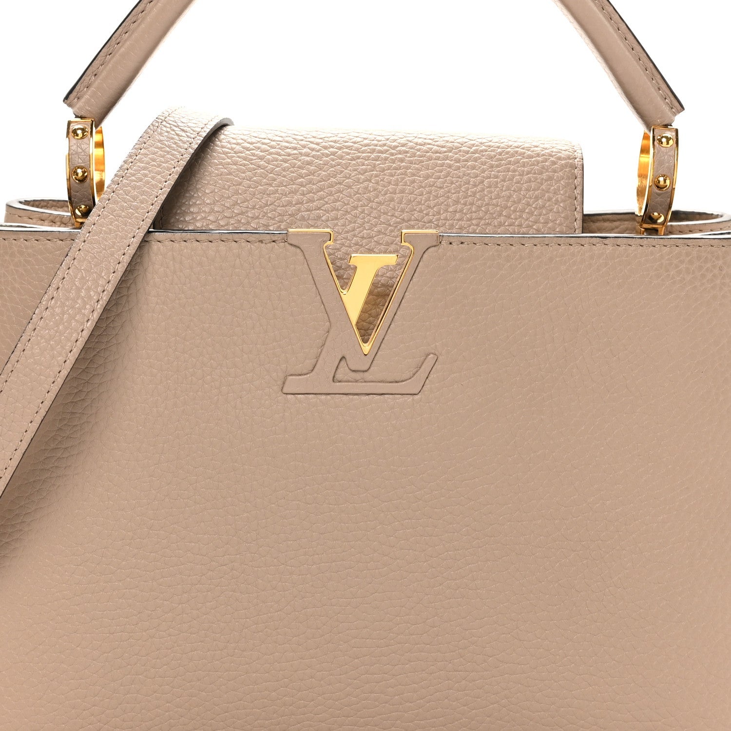 Louis Vuitton Taurillon Capucines PM Galet