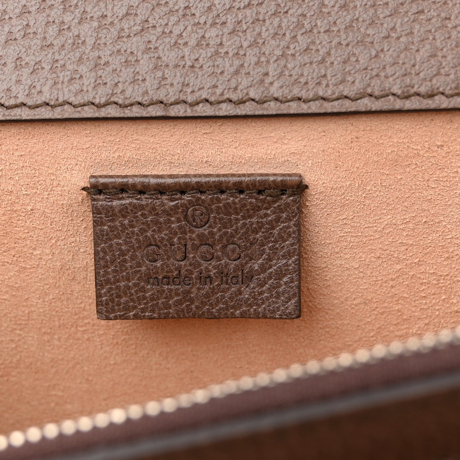 Gucci GG Supreme Monogram Textured Dollar Calfskin Top Handle Dionysus Shoulder Bag Beige Ebony New Acero