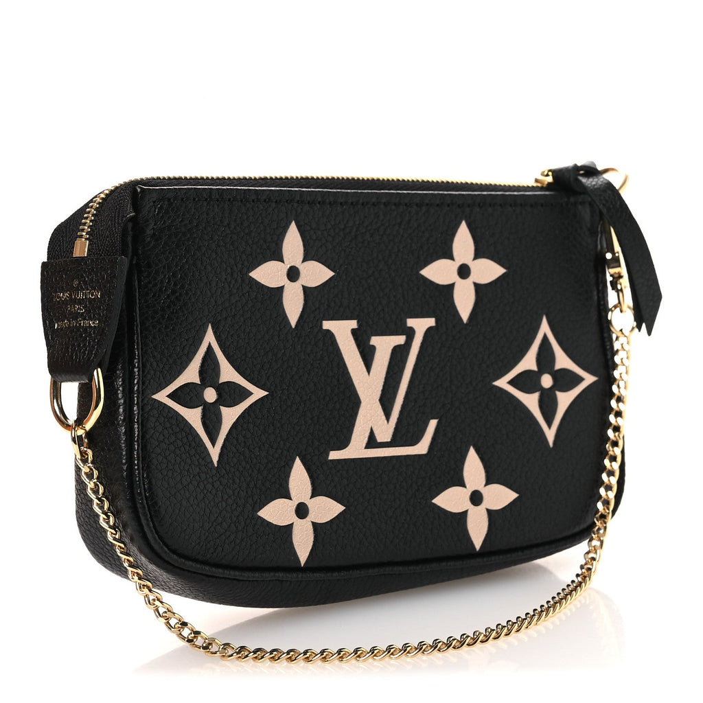 Louis Vuitton Empreinte Monogram Giant Mini Pochette Accessories Black