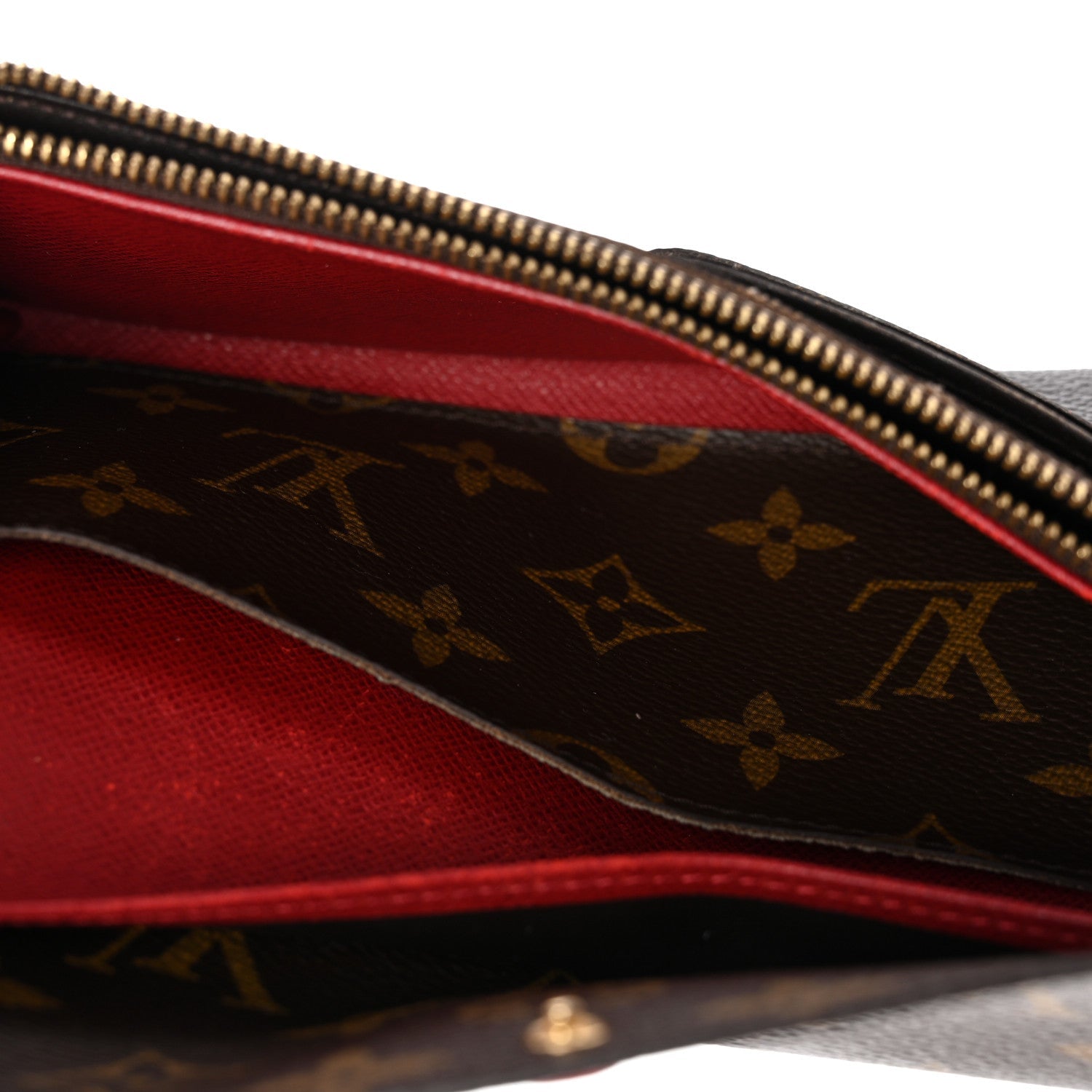 Louis Vuitton Monogram Emilie Wallet Red