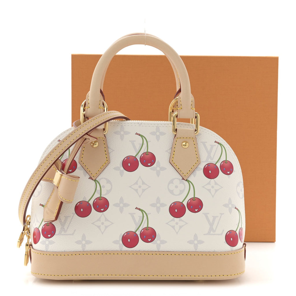 Louis Vuitton LV X TM Monogram Cerises Alma BB White