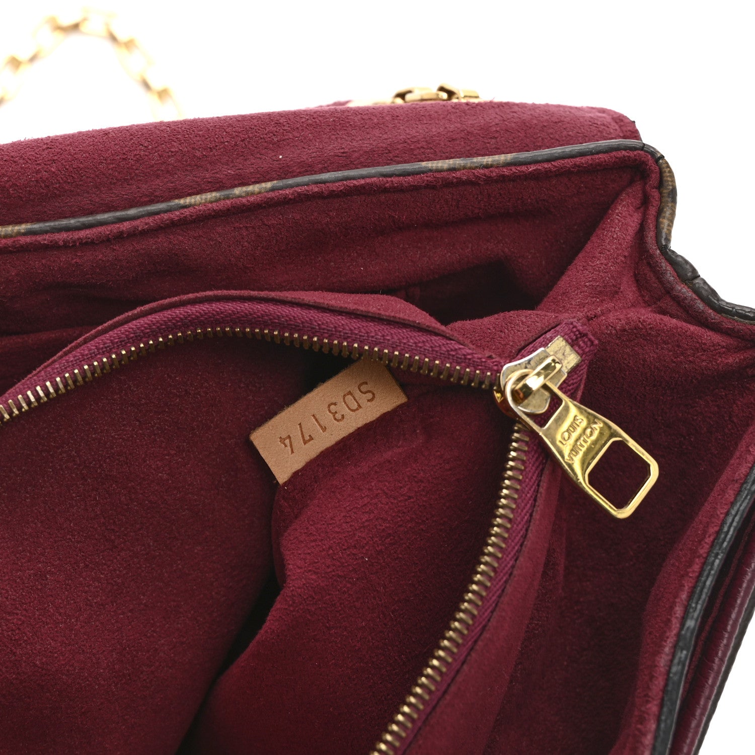 Louis Vuitton Monogram Pallas Chain Aurore