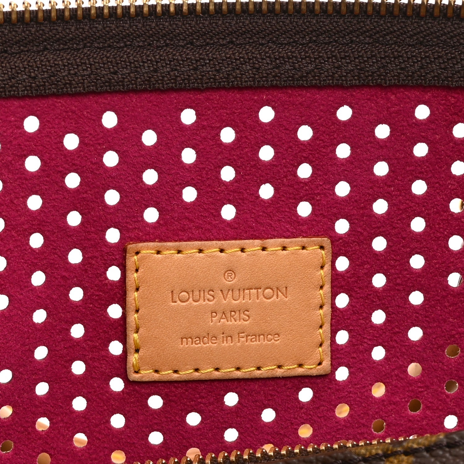 Louis Vuitton Monogram Perforated Speedy 30 Fuchsia
