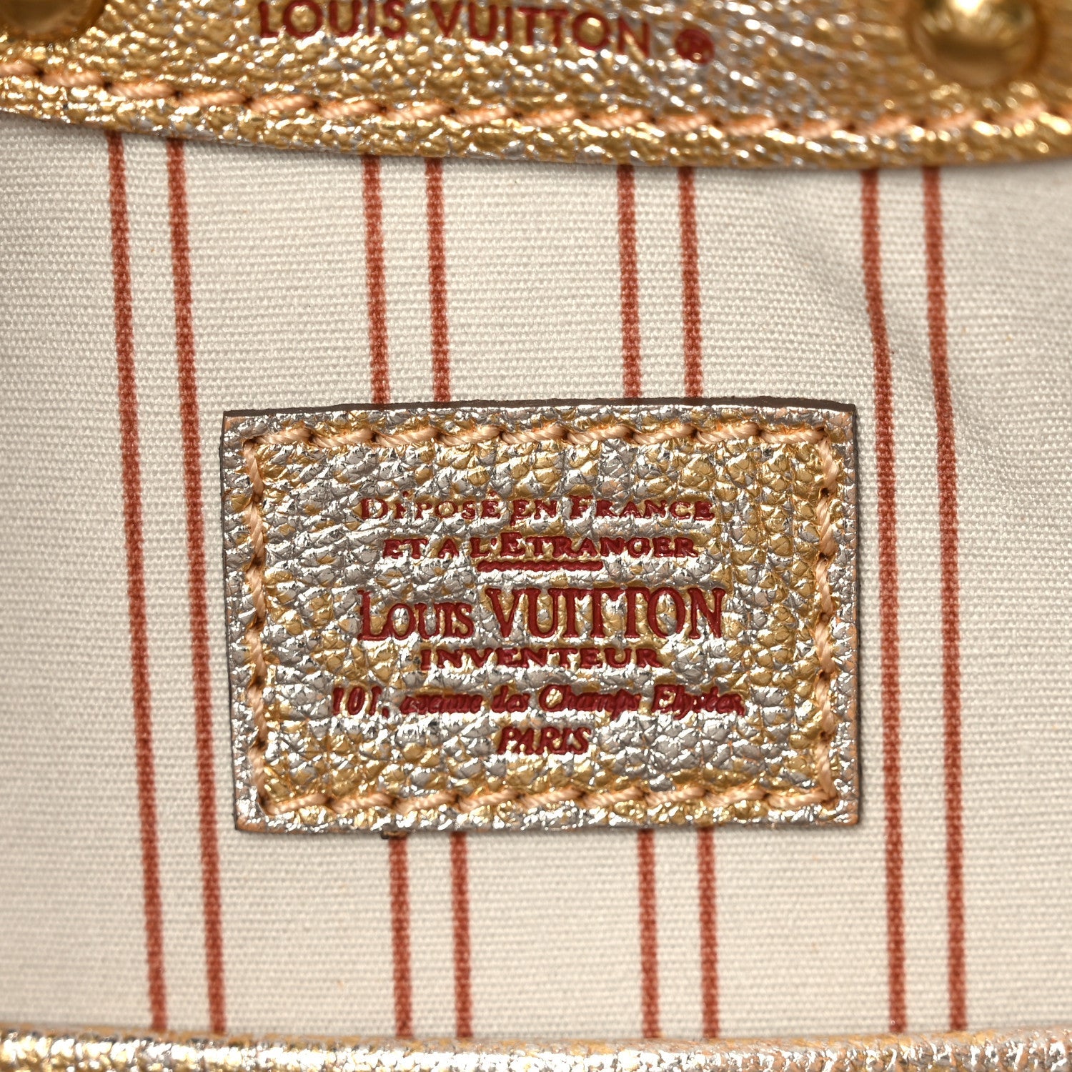 Louis Vuitton Antigua Theda GM Ecru Gold