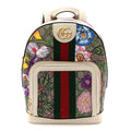 Gucci GG Supreme Monogram Flora Web Small Ophidia Day Backpack White
