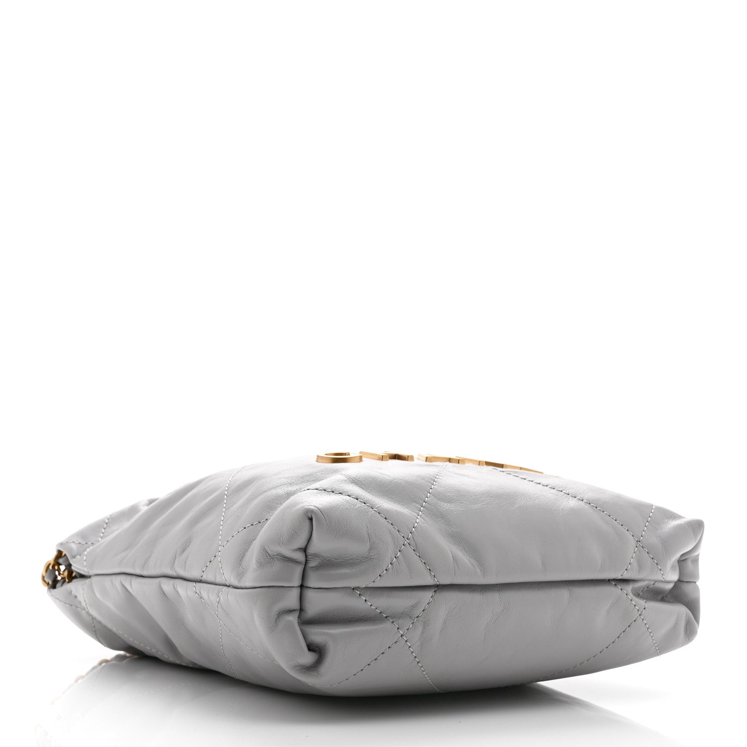 Chanel Shiny Calfskin Quilted Mini Chanel 22 Grey
