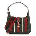 Gucci Snakeskin Web Small Jackie 1961 Hobo Green