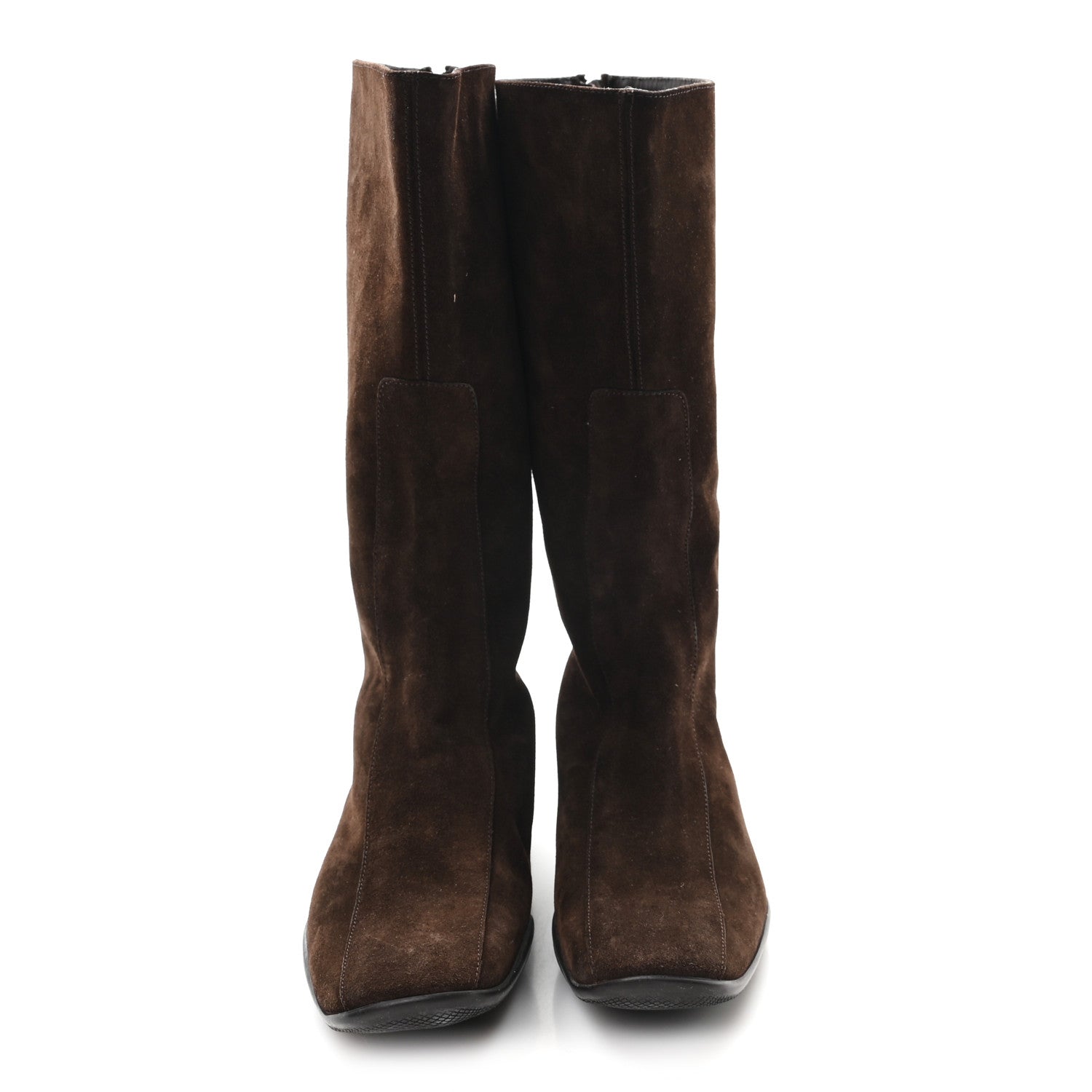 Prada Suede Boots 36.5 Brown