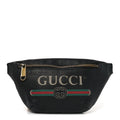 Gucci Grained Calfskin Small Logo Belt Bag Black