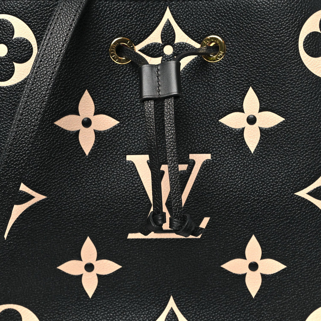 Louis Vuitton Empreinte Monogram Giant Neonoe MM Black Beige