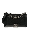 Chanel Caviar Quilted Medium Boy Flap Black