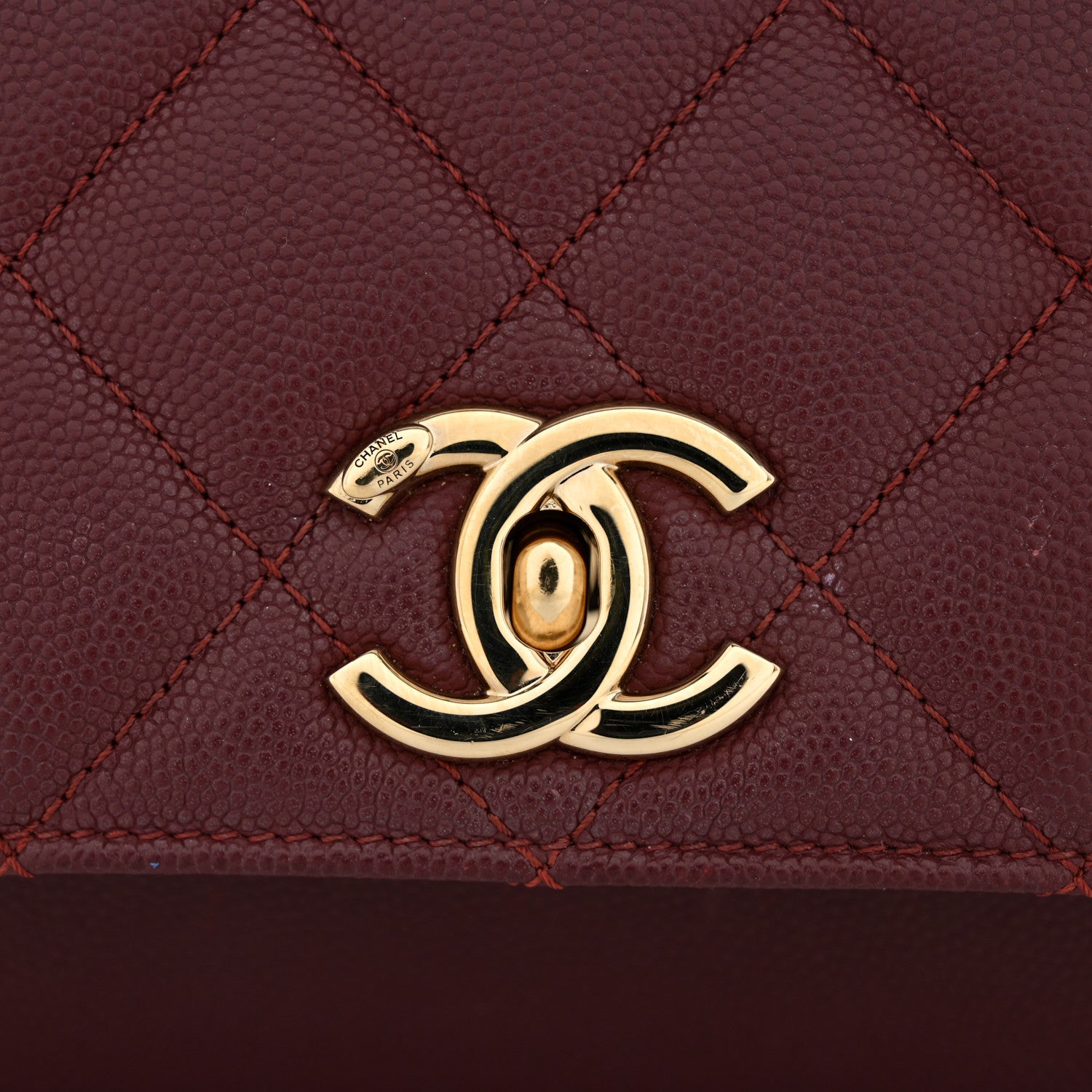 Chanel Caviar Quilted Small Business Affinity Flap Burgundy