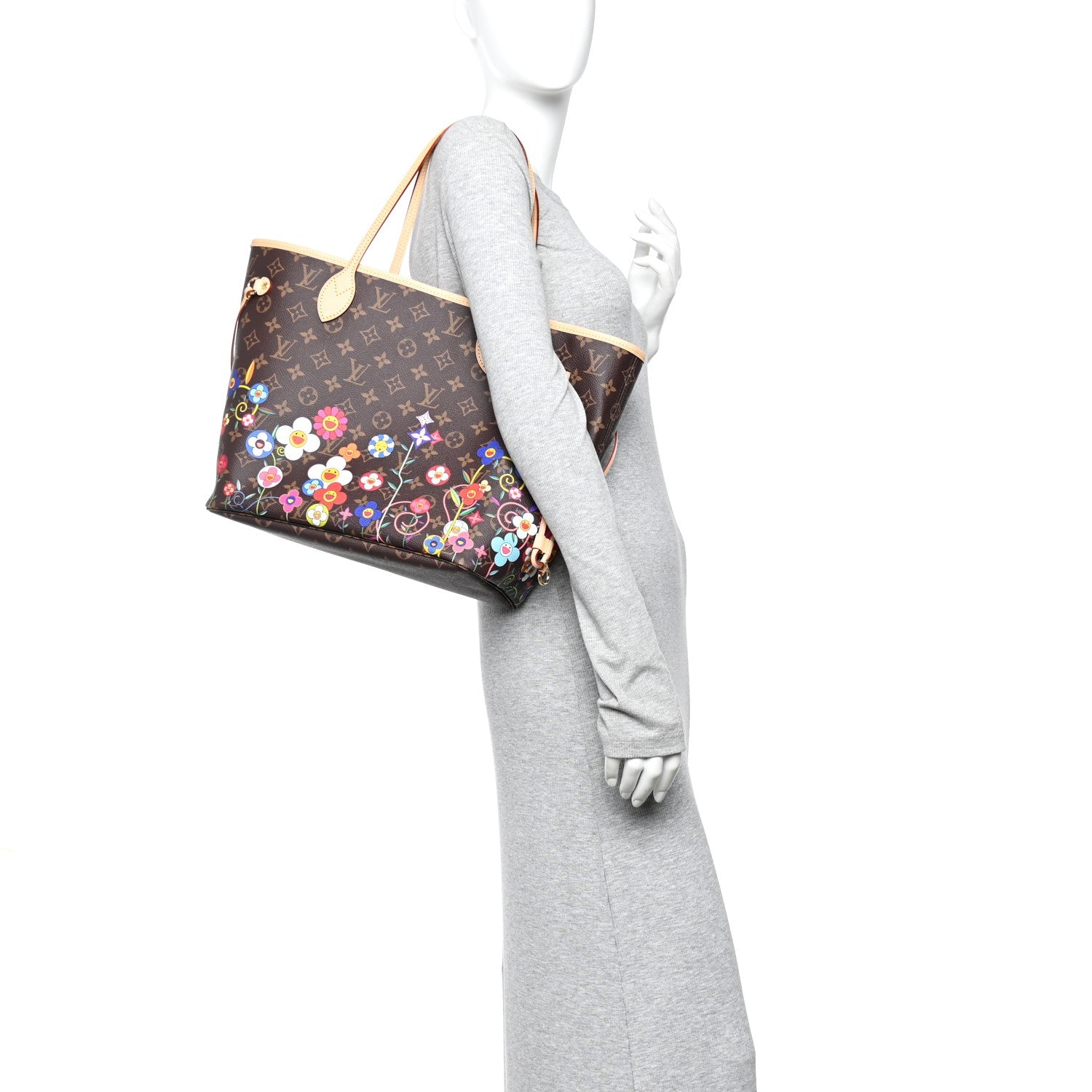 Louis Vuitton LV X TM Monogram Flowers Neverfull MM