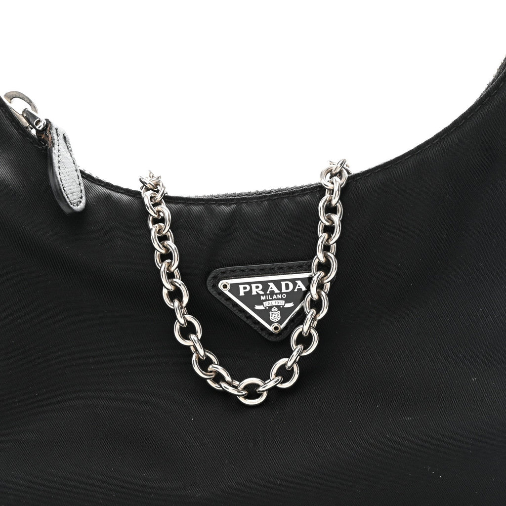 Prada Nylon Re-Edition 2005 Shoulder Bag Black