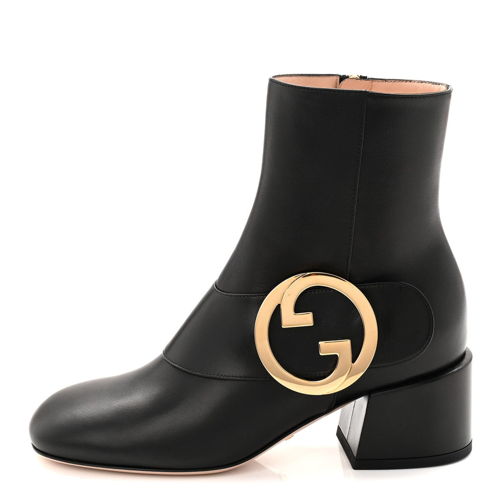 Gucci Malaga Kid GG Blondie 55mm Ankle Boots 35 Black