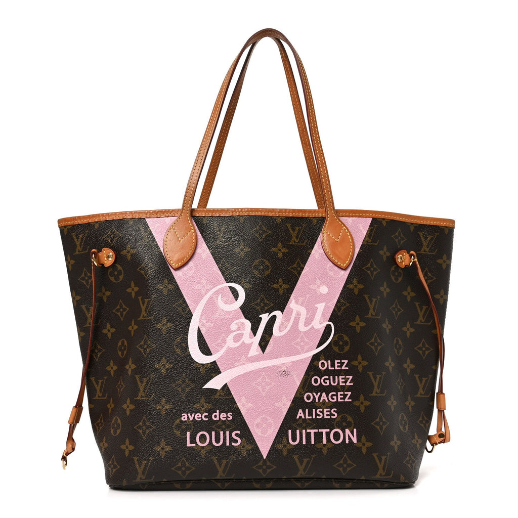 Louis Vuitton Monogram Sydney V Neverfull MM Rose Ballerine