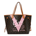 Louis Vuitton Monogram Sydney V Neverfull MM Rose Ballerine