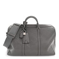 Gucci Calfskin GG Tennis Embossed Duffle Bag Grey