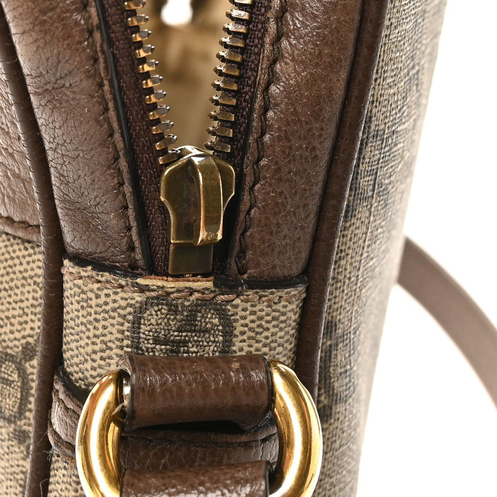 Gucci GG Supreme Monogram Web Small Ophidia Messenger Bag Brown