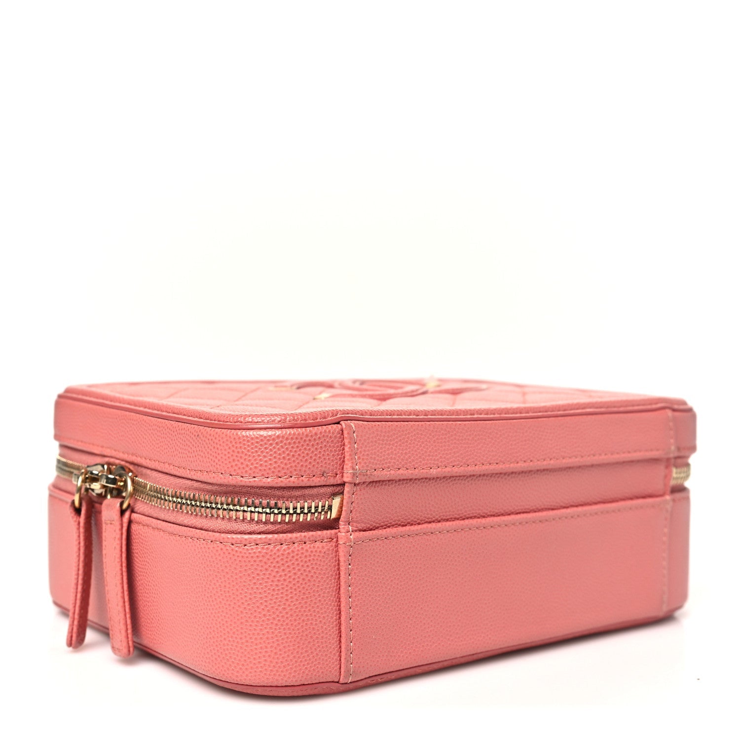 Chanel Caviar Quilted Medium CC Filigree Vanity Case Pink