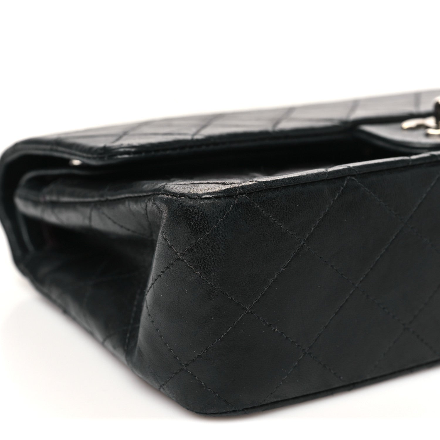 Chanel Lambskin Quilted Medium Double Flap Black