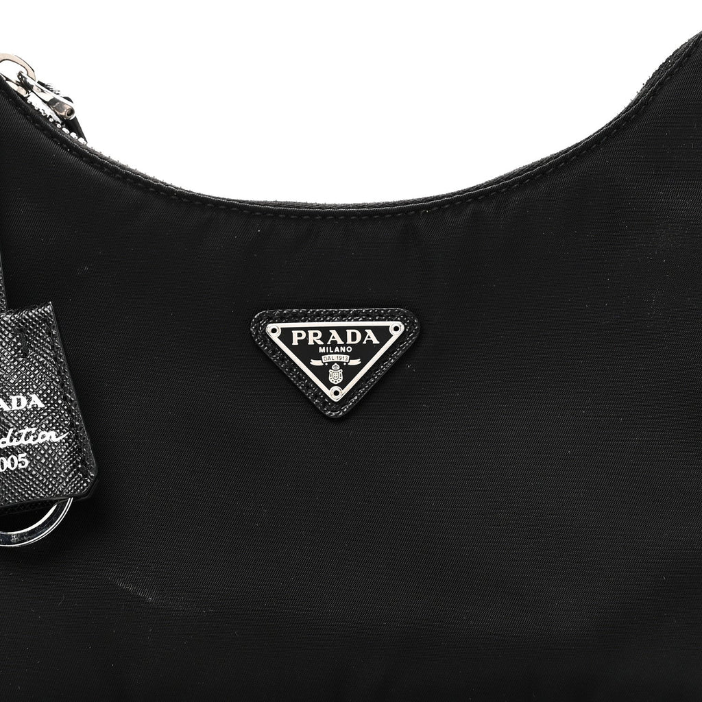 Prada Nylon Re-Edition 2005 Shoulder Bag Black