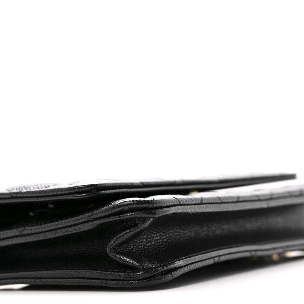 Chanel Caviar Quilted Miss Coco Wallet On Chain WOC Black