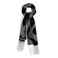 Louis Vuitton Wool Silk Monogram Snowy Kaleidoscope Scarf Black