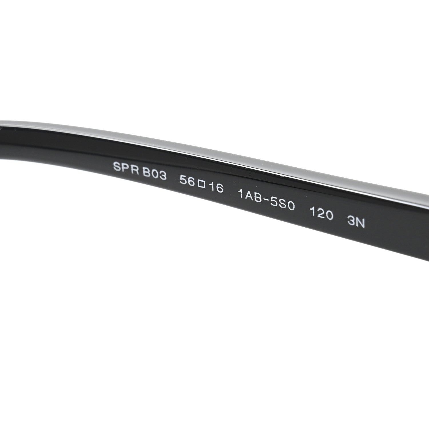 Prada Acetate Rectangular Sunglasses SPR B03 Black