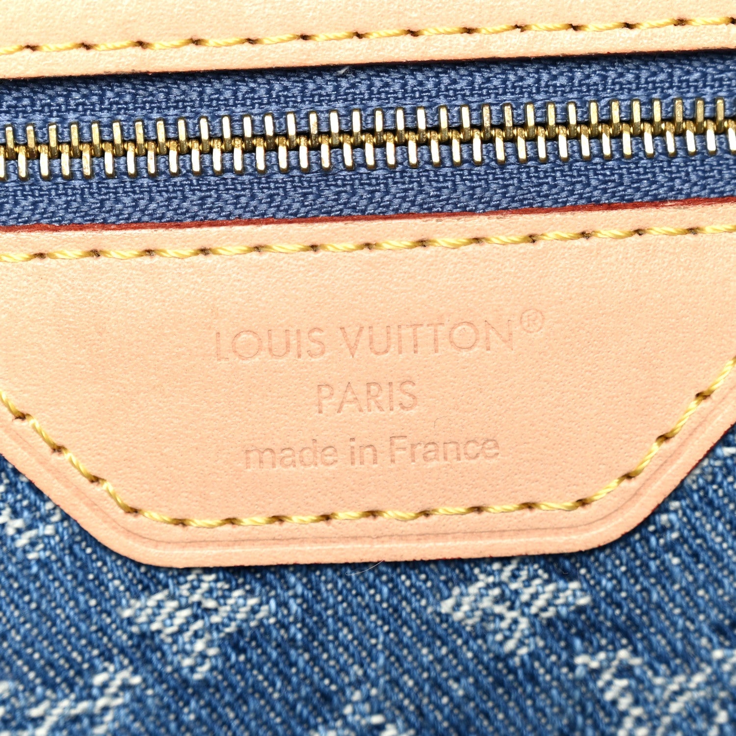 Louis Vuitton Monogram Denim Neo Neverfull MM Blue