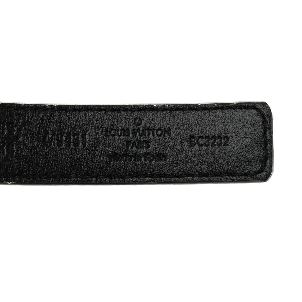 Louis Vuitton Calfskin Monogram 20mm LV Iconic Reversible Belt 85 34 Black