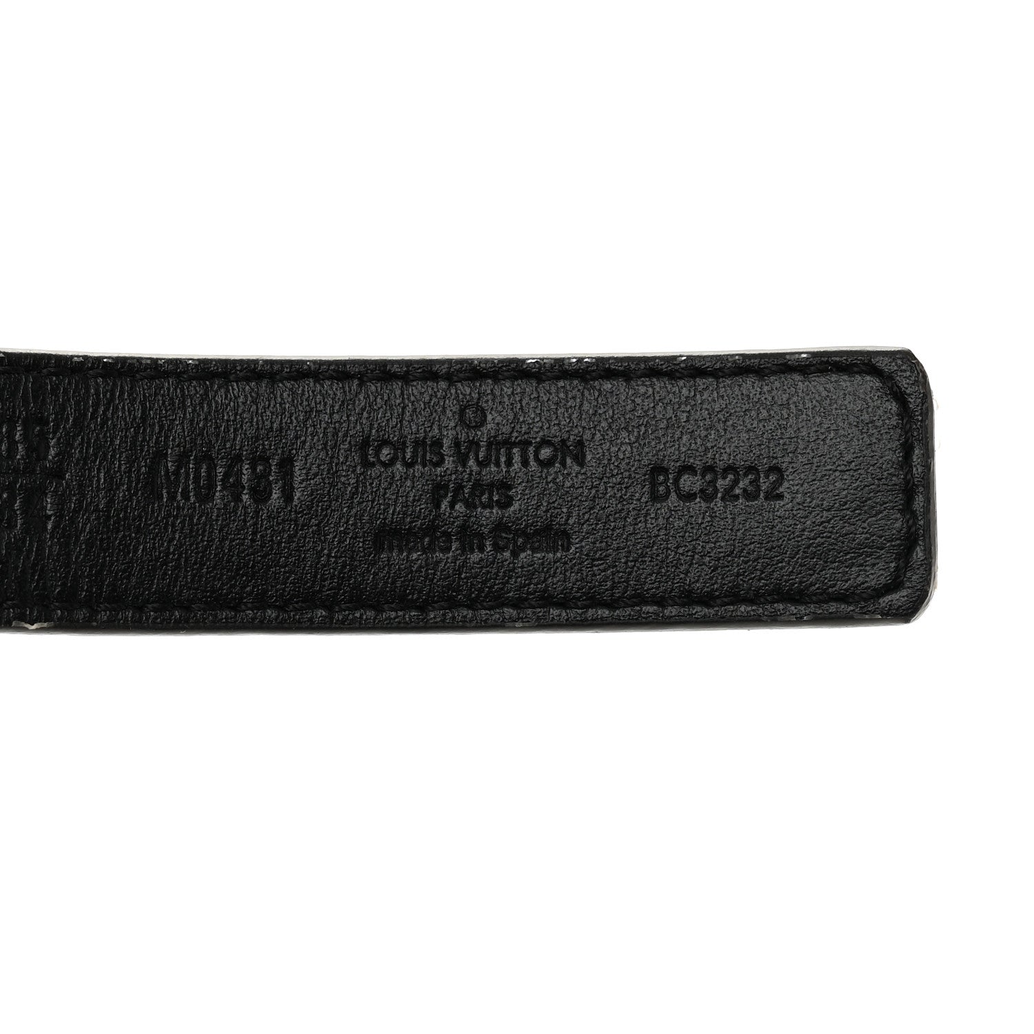 Louis Vuitton Calfskin Monogram 20mm LV Iconic Reversible Belt 85 34 Black