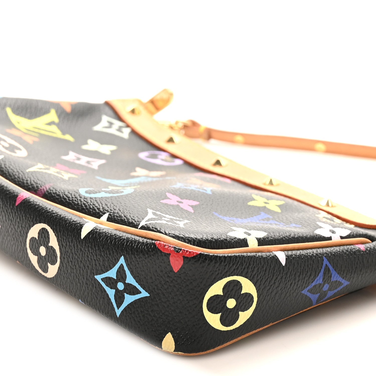 Louis Vuitton Monogram Multicolor Pochette Accessories Black