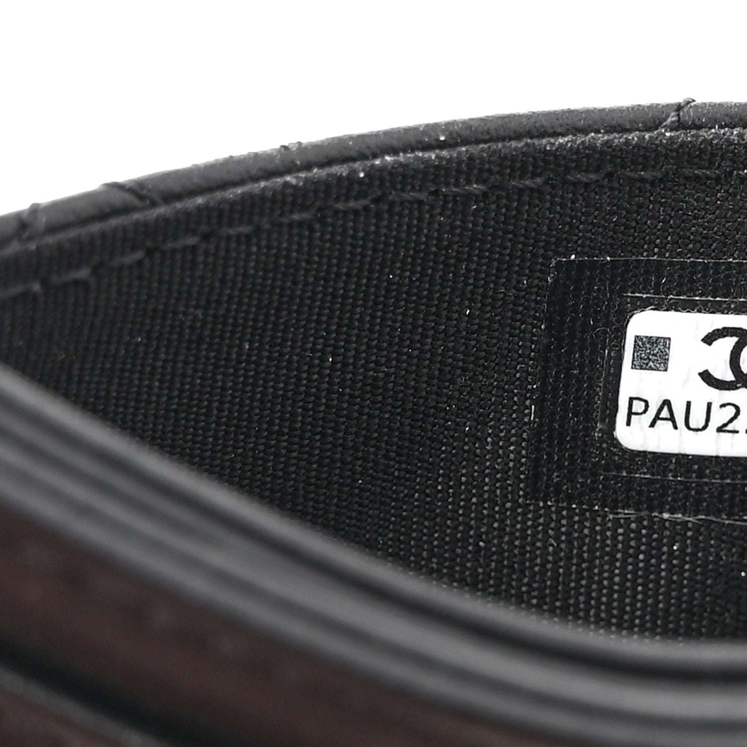 Calfskin Quilted Card Holder So Black