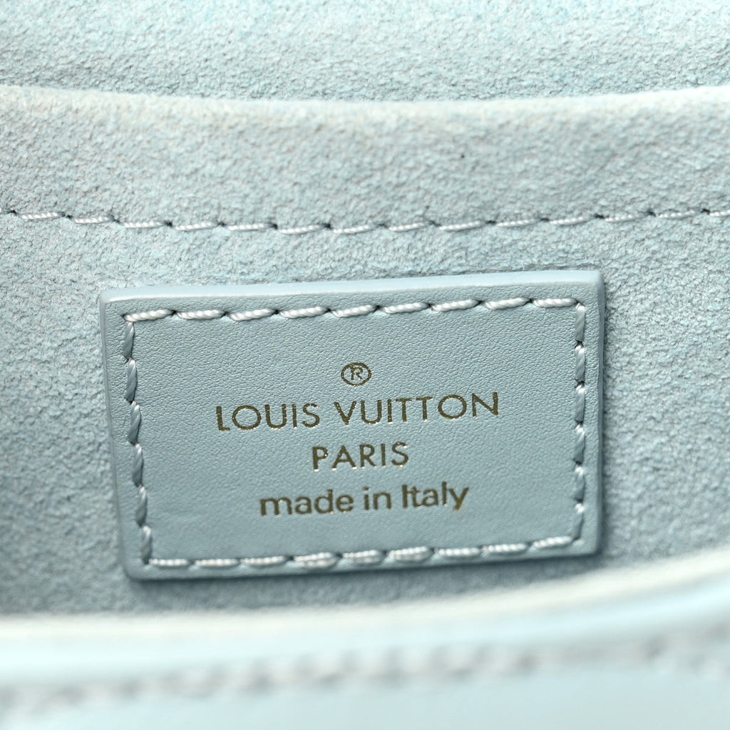 Louis Vuitton Calfskin New Wave Chain PM Porcelain Blue