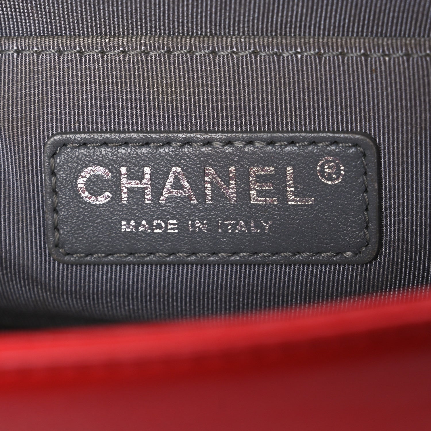 Chanel Calfskin Double Stitch Small Boy Flap Red