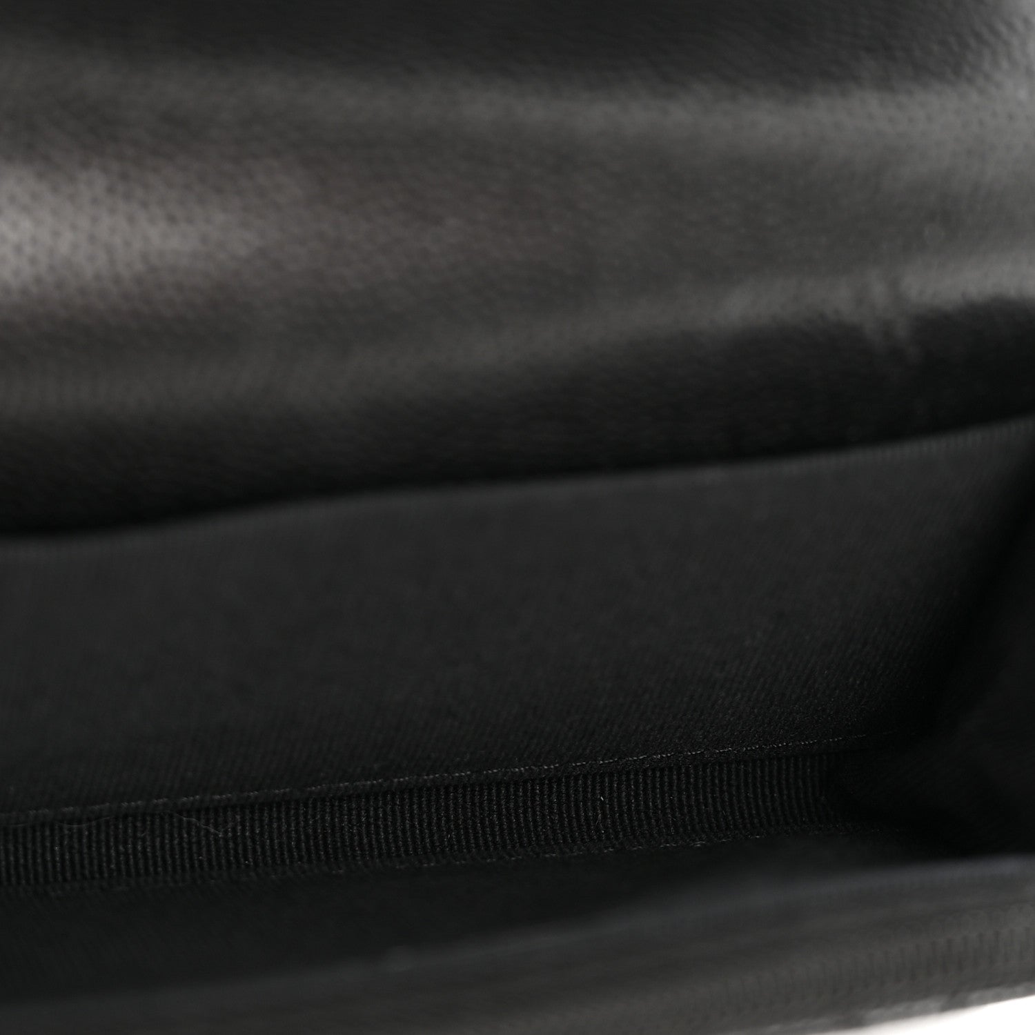 Caviar Quilted CC Flap Card Holder Black