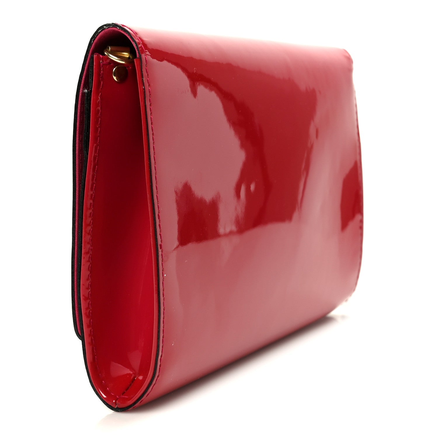 Louis Vuitton Patent Louise Clutch Rose Indien