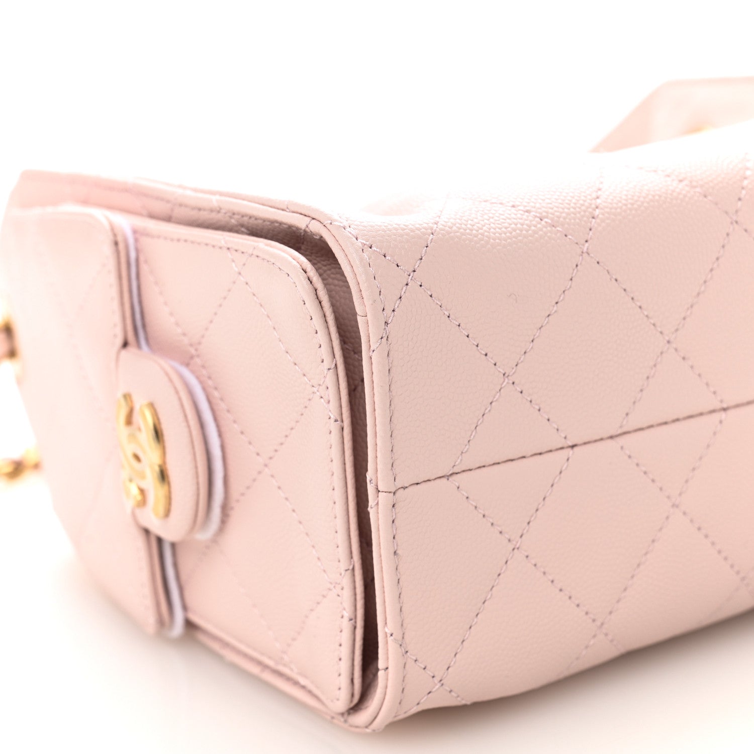 Chanel Caviar Quilted Mini Chanel 25 Handbag Light Pink