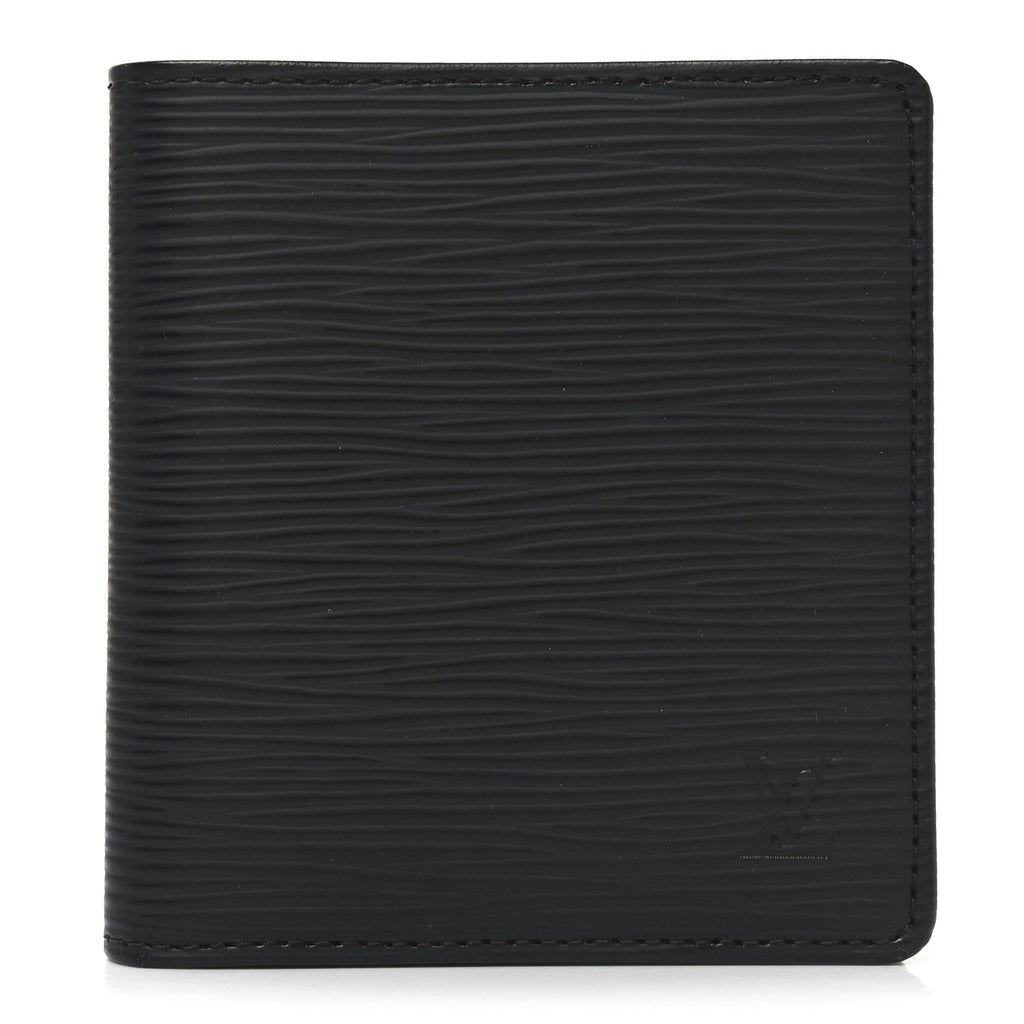 Louis Vuitton Epi 6 Card Billfold Wallet Black