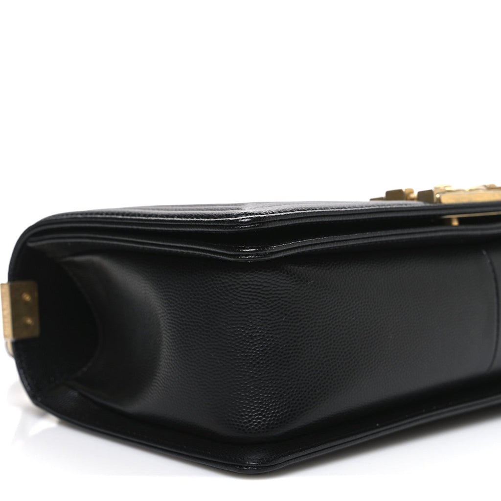 Chanel Caviar Quilted Medium Boy Flap Black