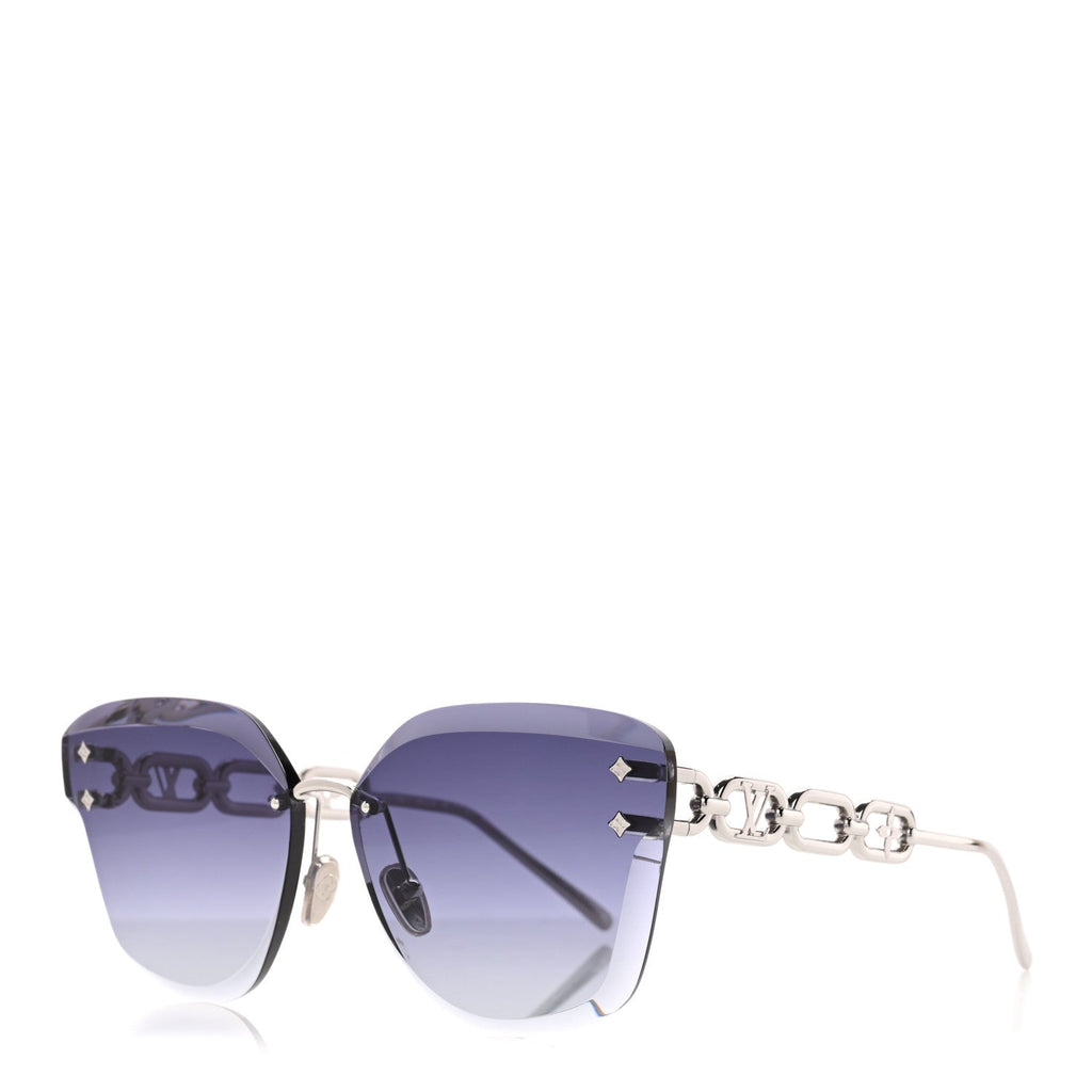 Louis Vuitton Metal LV Jewel Sunglasses Z2142U Silver Grey
