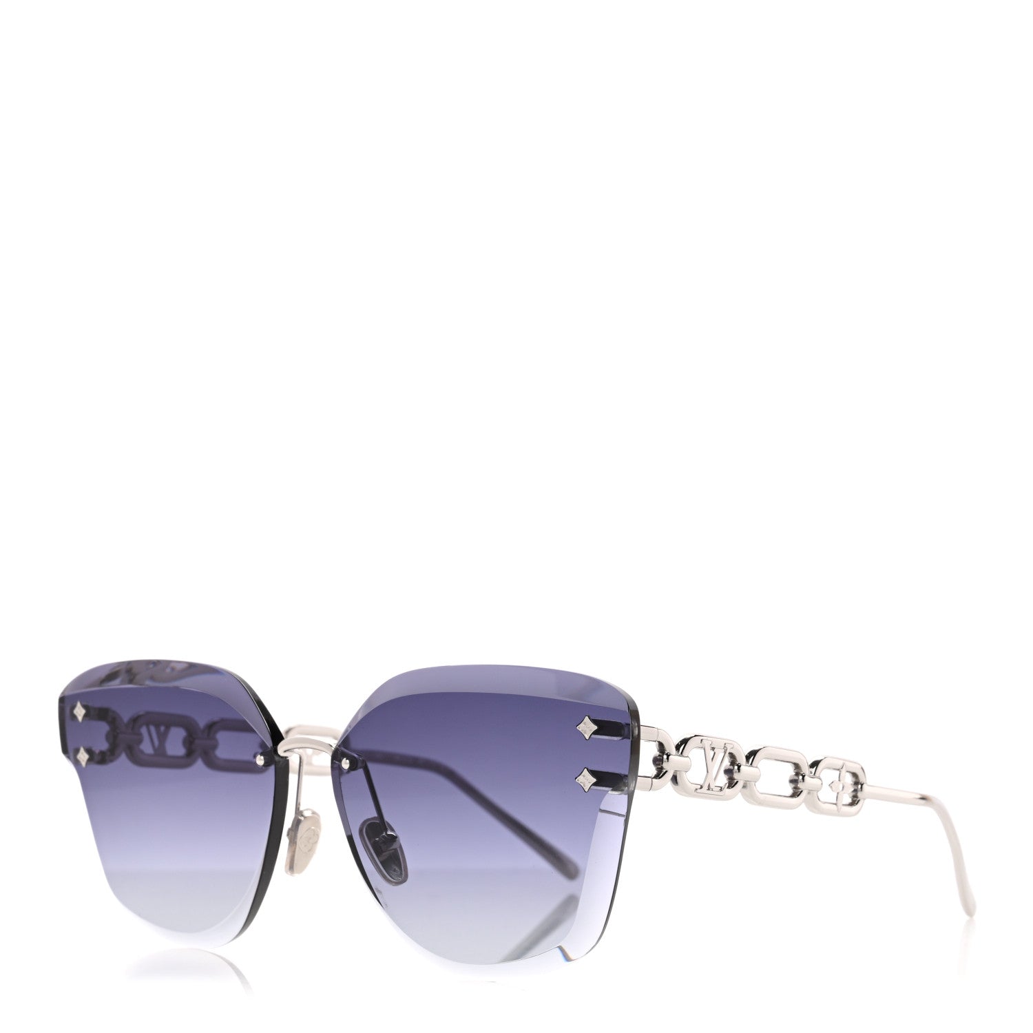 Louis Vuitton Metal LV Jewel Sunglasses Z2142U Silver Grey