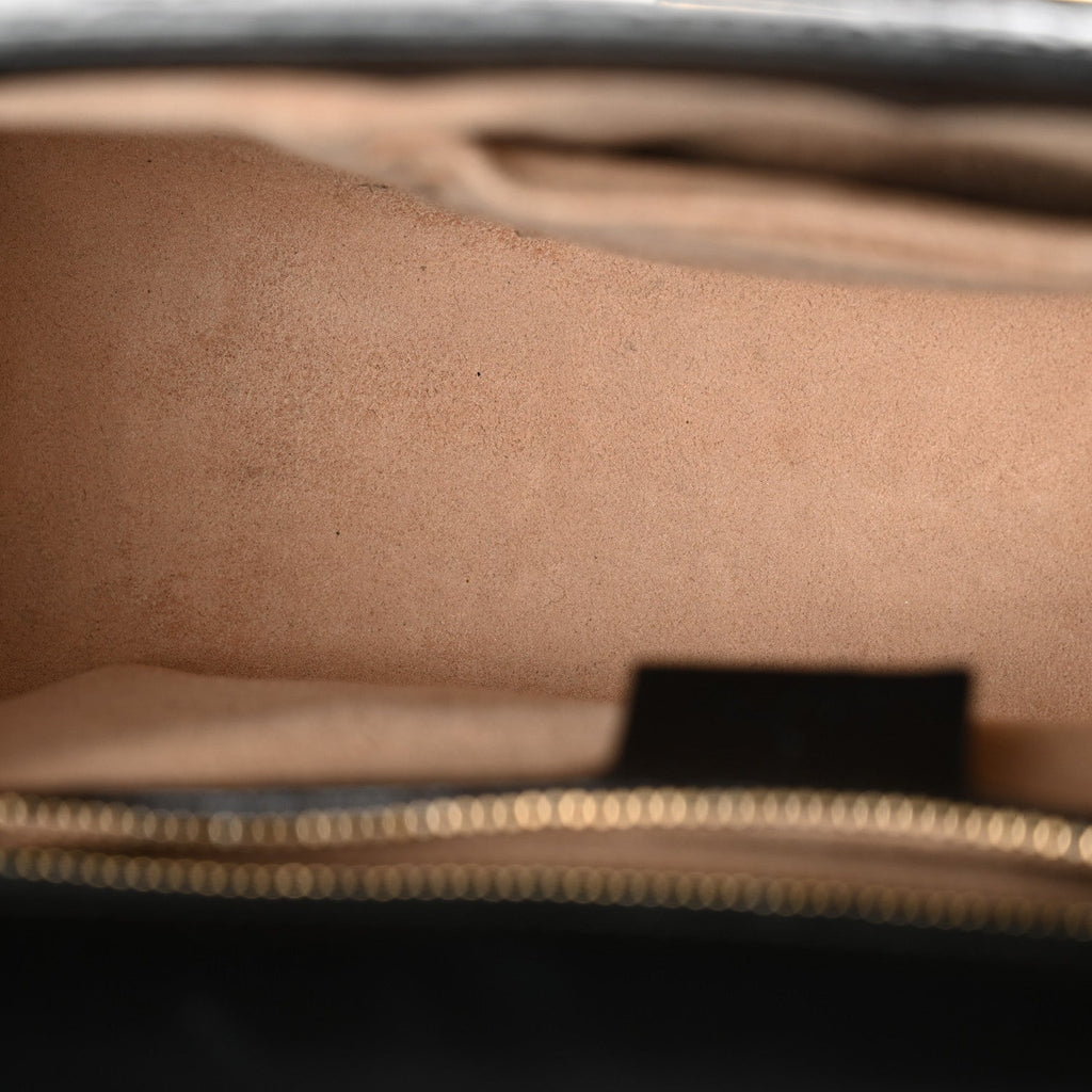 Gucci Guccissima Medium Padlock Shoulder Bag Black