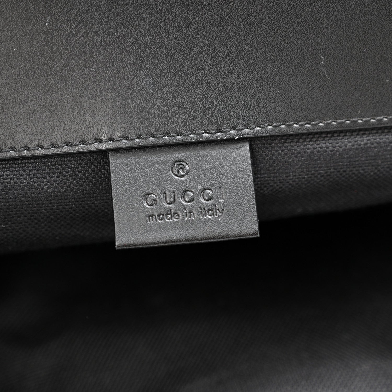 Gucci Soft GG Supreme Monogram Calfskin Web Double Buckle Backpack Black