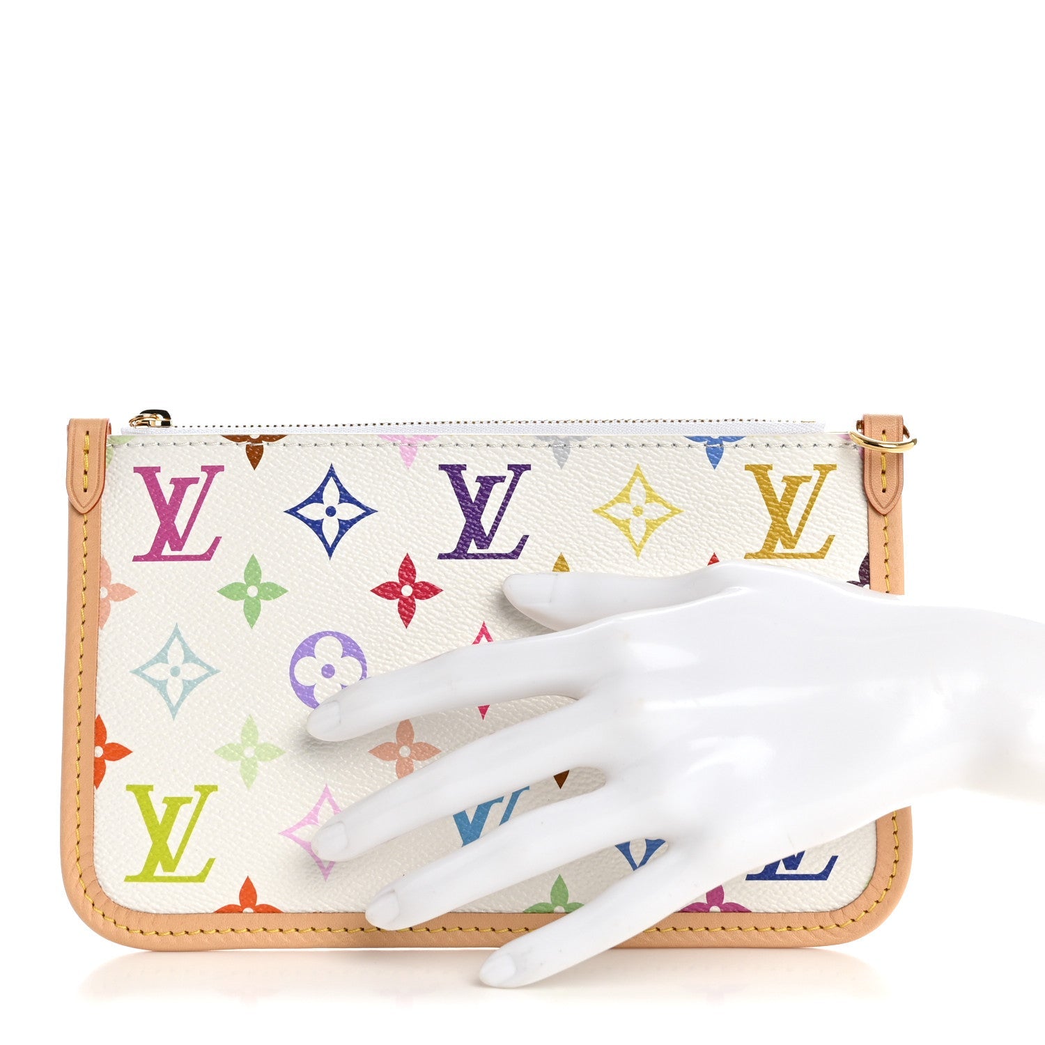 Louis Vuitton LV x TM Monogram Multicolor Carryall PM Pochette White