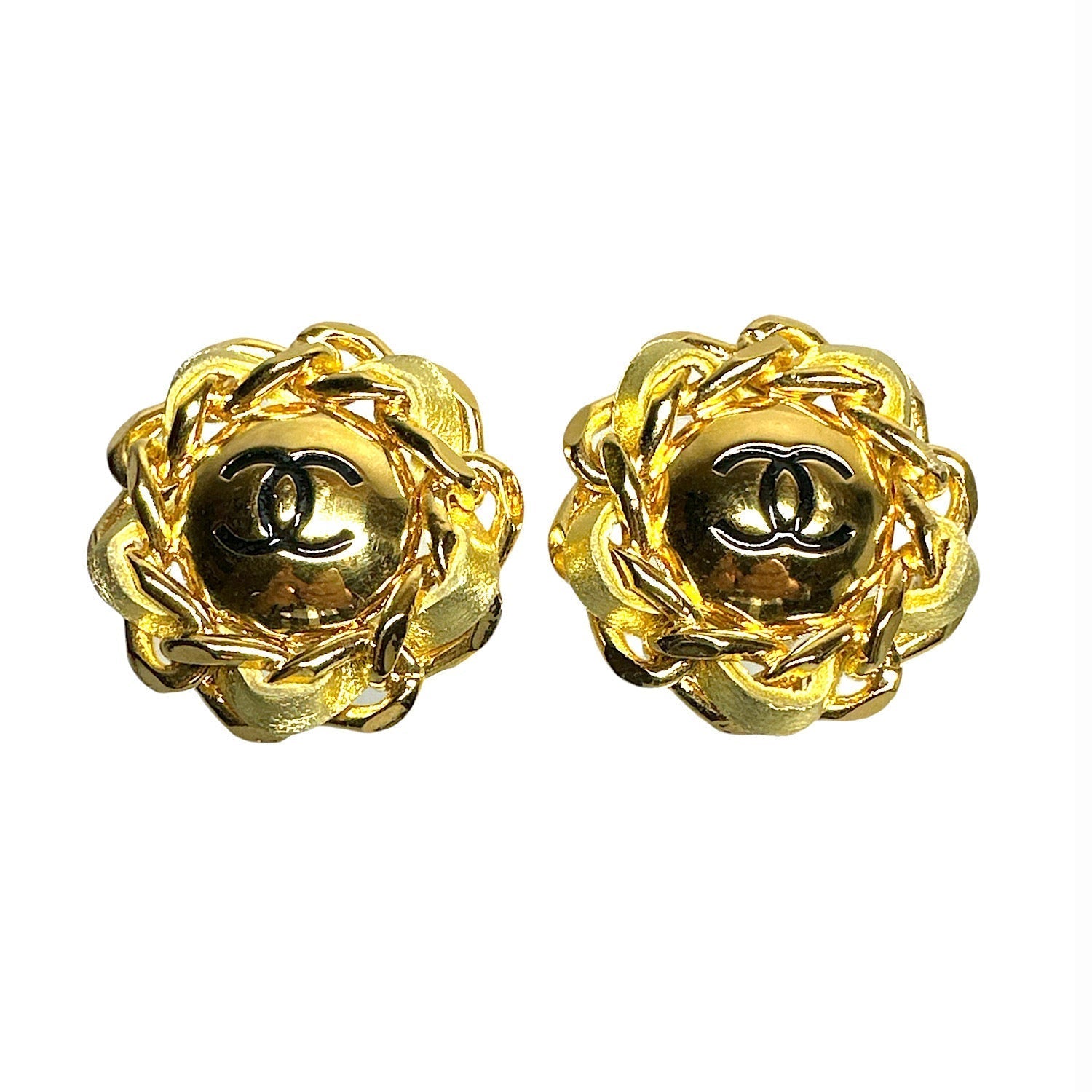 Vintage Chanel by Karl Lagerfeld Clip On Earrings